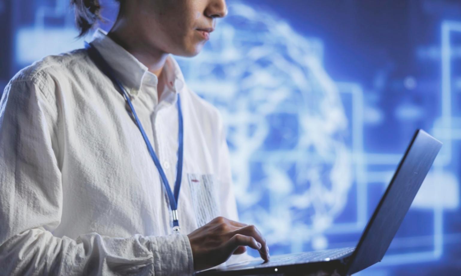 Network equipment installation showing proper cable management and organization