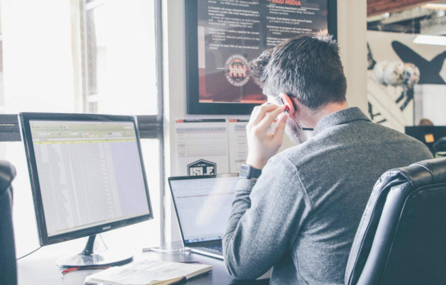 Organized server room showing professional cable management and equipment setup